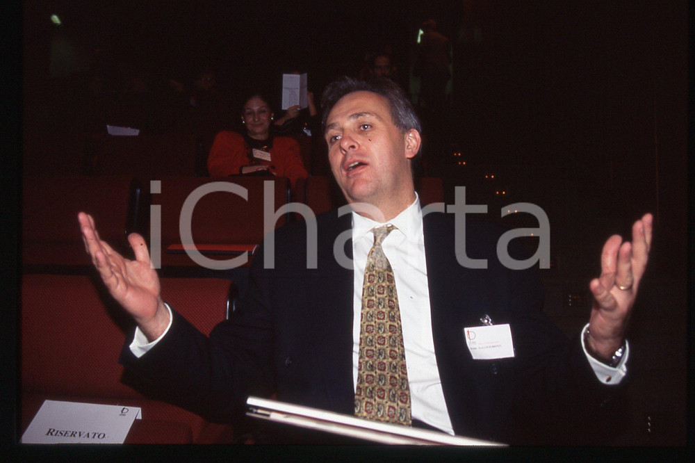35mm vintage slide* 1994 ca POLITICS Diplomat & consultant Mark Malloch BROWN 8
