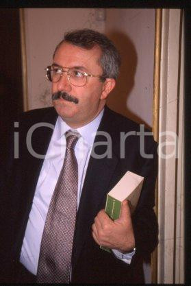 35mm vintage slide* 1990 ca MILAN Italian historian Giuseppe PARLATO (3)