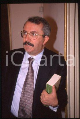 35mm vintage slide* 1990 ca MILAN Italian historian Giuseppe PARLATO (4)