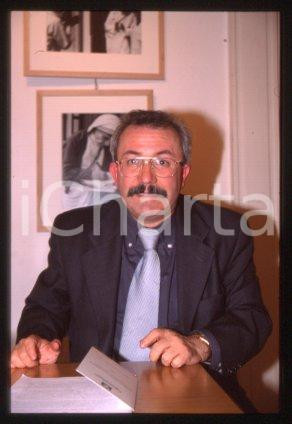 35mm vintage slide* 1990 ca ROME Italian historian Giuseppe PARLATO Portrait (5)
