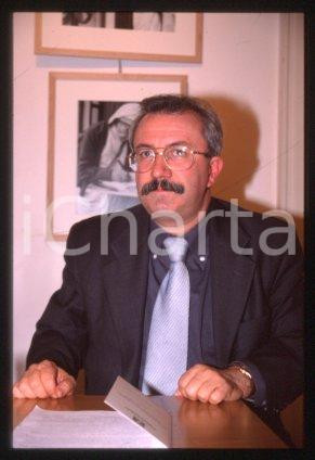 35mm vintage slide* 1990 ca ROME Italian historian Giuseppe PARLATO Portrait (6)