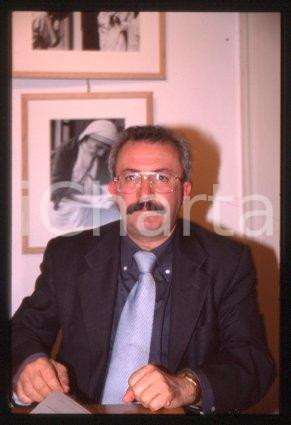 35mm vintage slide* 1990 ca ROME Italian historian Giuseppe PARLATO Portrait (9)