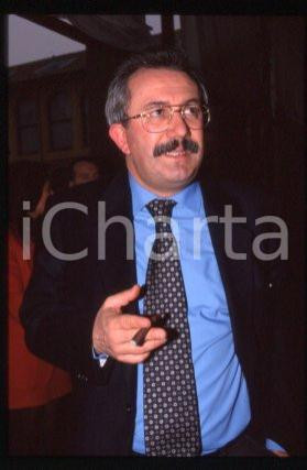35mm vintage slide* 1990 ca ROME Italian historian Giuseppe PARLATO Portrait 10