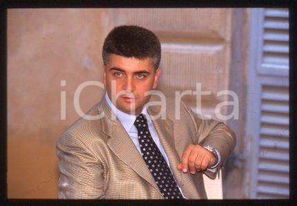 35mm vintage slide* 1995 ca FORZA ITALIA Politico Massimo MALLEGNI Ritratto (1)