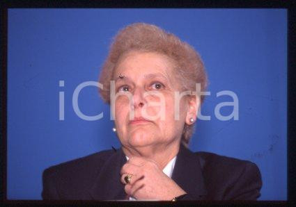 35mm vintage slide* 1995 ca ROME ITALY Portrait of writer Anna TEODORANI (1)