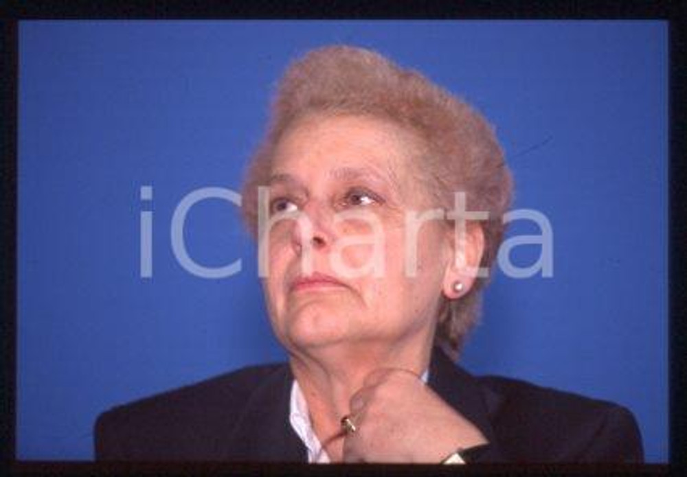 35mm vintage slide* 1995 ca ROME ITALY Portrait of writer Anna TEODORANI (3)