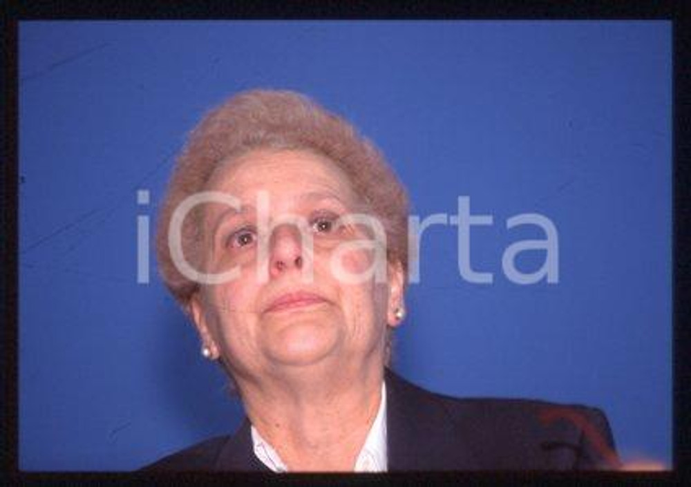 35mm vintage slide* 1995 ca ROME ITALY Portrait of writer Anna TEODORANI (4)