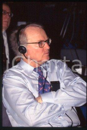 35mm vintage slide* 1992 ca ECONOMICS Swedish professor Assar LINDBECK (11)