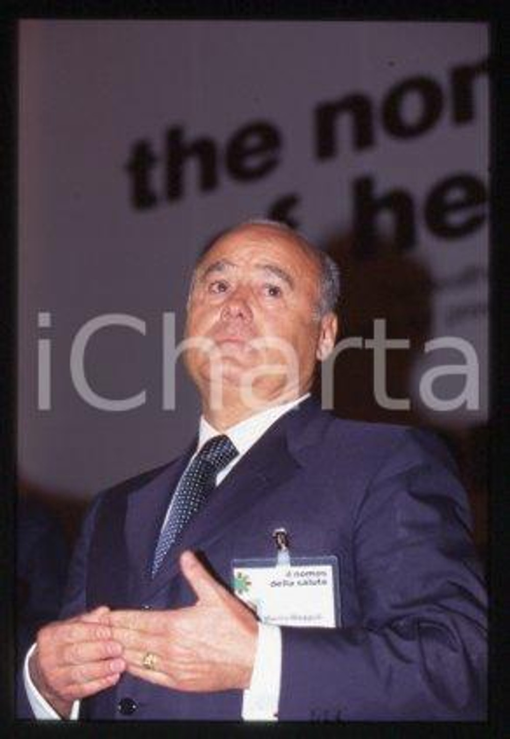 35mm vintage slide* 1990 ca ITALY Entrepreneur & publisher Manlio MAGGIOLI (9)