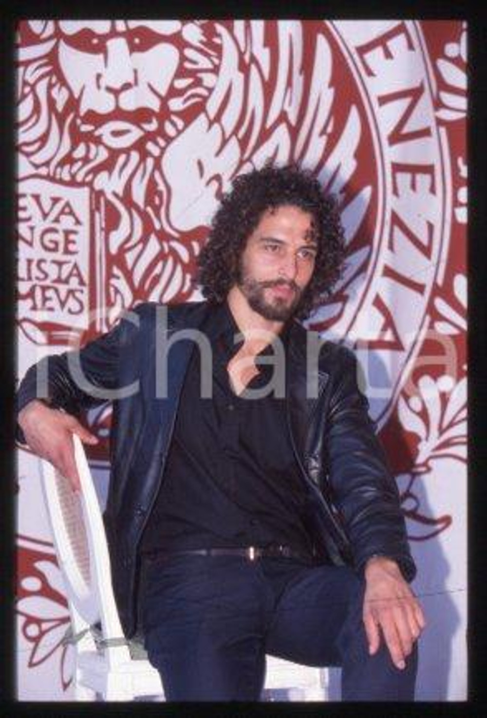 35mm vintage slide* 1998 ca VENICE Film Festival French actor Boris TERRAL (3)