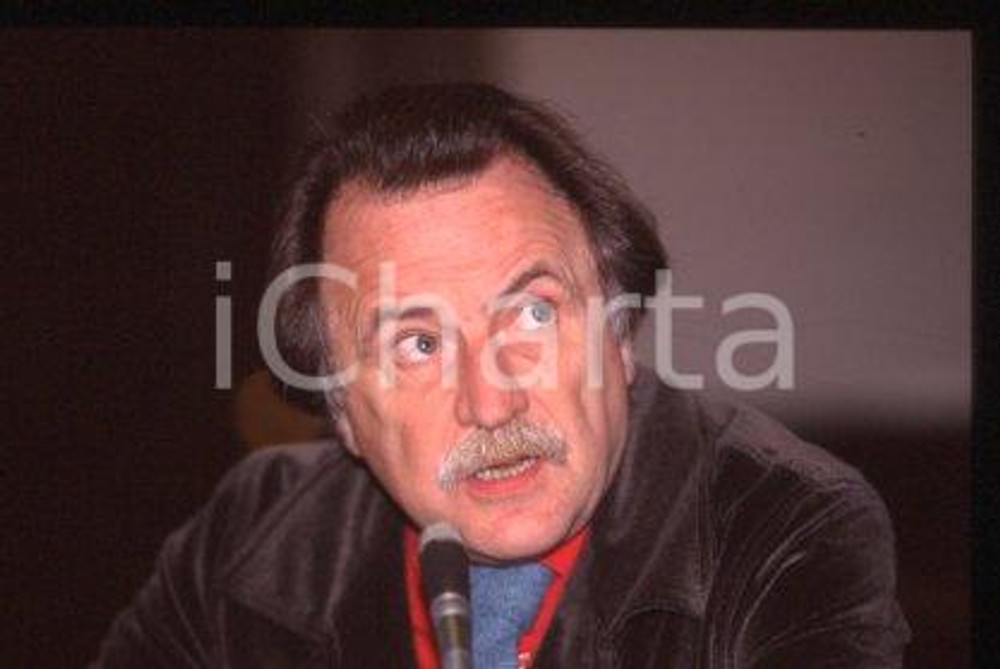 35mm vintage slide* 1999 ca FRANCE Portrait of writer journalist Régis DEBRAY 1