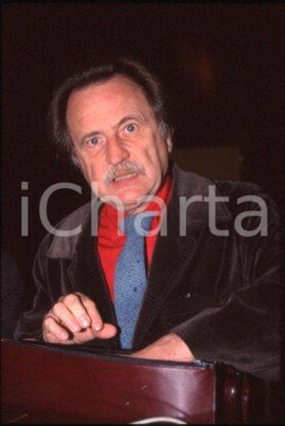 35mm vintage slide* 1999 ca FRANCE Portrait of writer journalist Régis DEBRAY 7