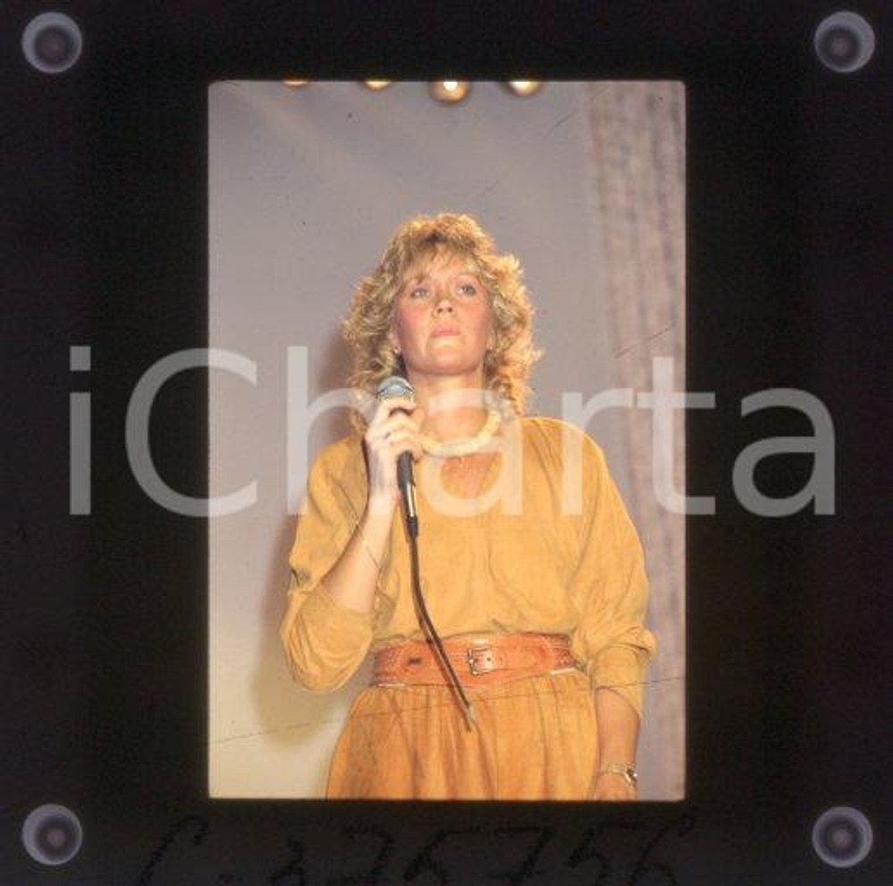 35mm vintage slide* 1983 ABBA Swedish singer Agnetha FALTSKOGN Portrait (3)