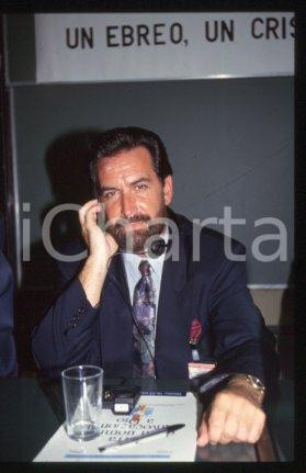 35mm vintage slide* 1992 ca ITALY Interreligious Affairs - Rabbi David ROSEN (2)