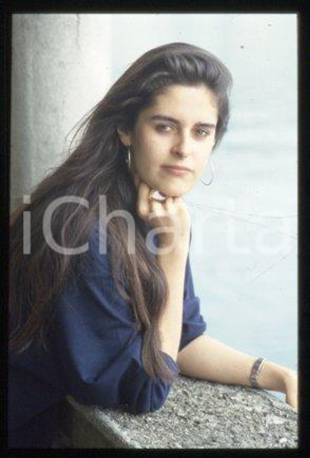 Domitilla CALAMAI ITALIA Ritratto della scrittrice 1987 * 35 mm vintage slide 1