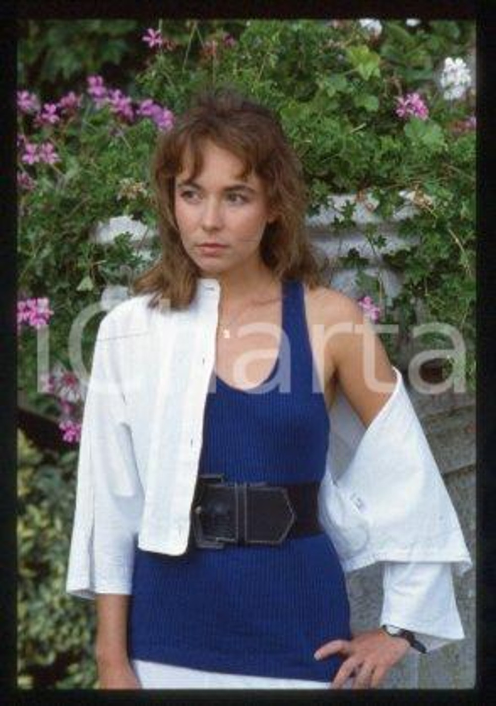 Emmanuelle CHAULET FRANCE French actress Portrait 1987 * 35 mm vintage slide 34