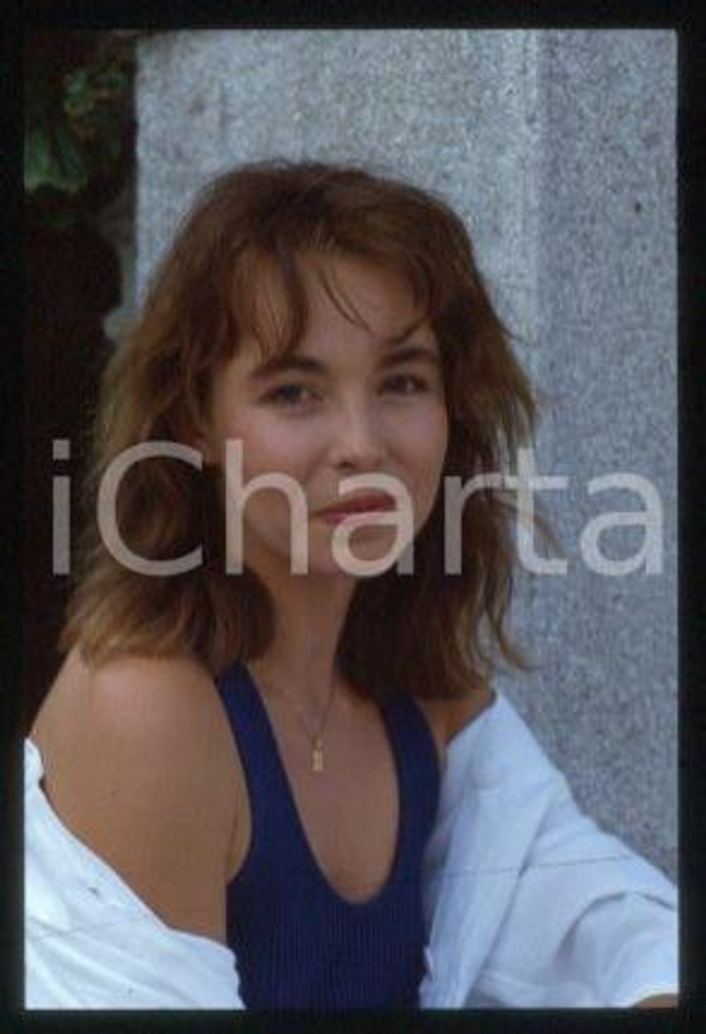 Emmanuelle CHAULET FRANCE French actress Portrait 1987 * 35 mm vintage slide 35