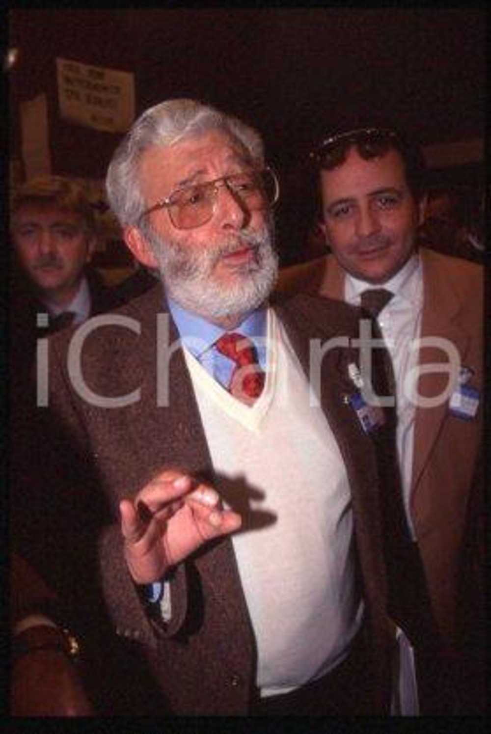 Antonio PARLATO - AN-MSI ITALY Politician lawyer 1994 ca * 35mm vintage slide 13