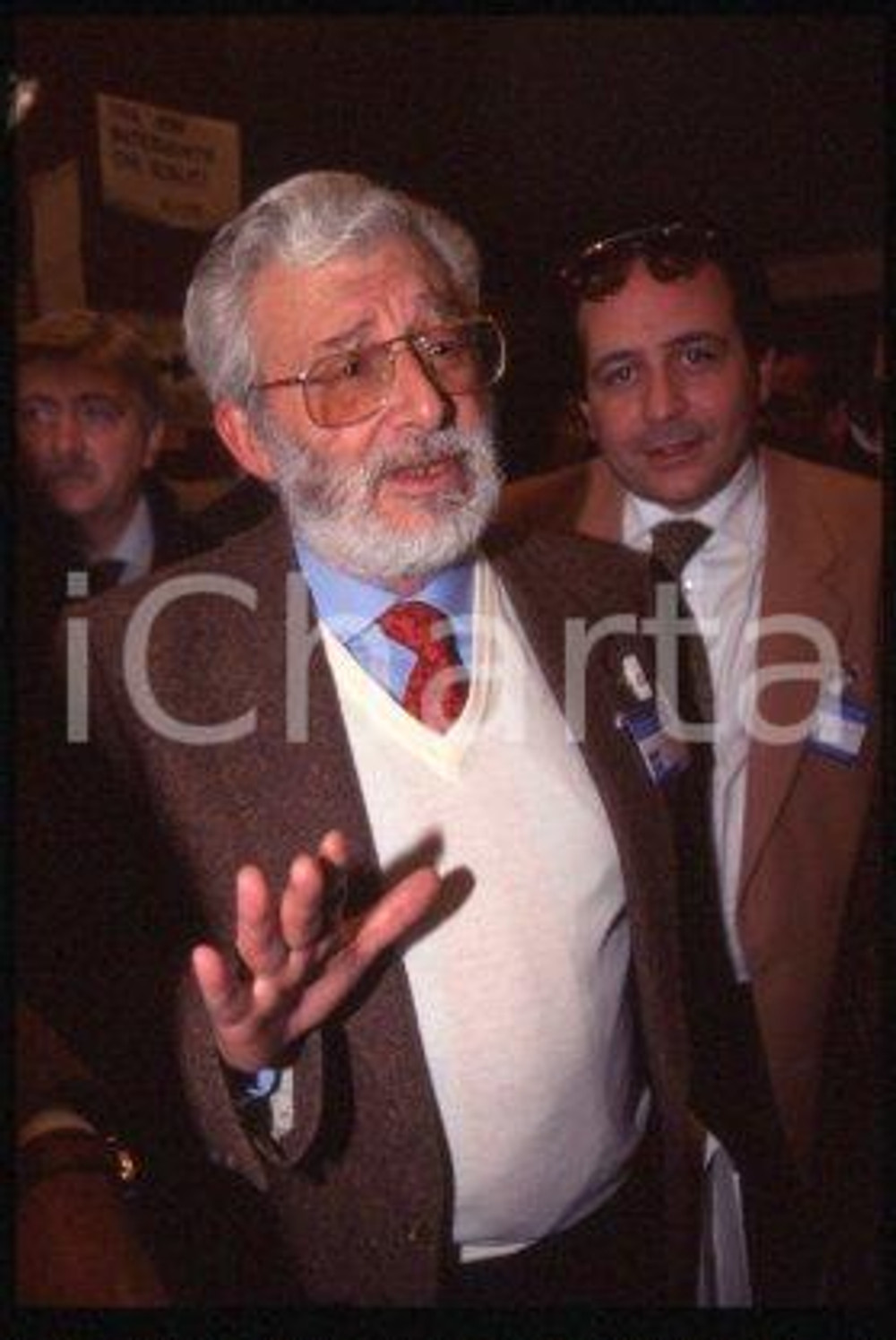 Antonio PARLATO - AN-MSI ITALY Politician lawyer 1994 ca * 35mm vintage slide 14