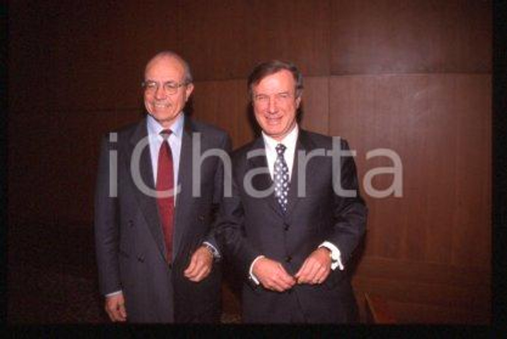 Giuseppe VIMERCATI - ITALY Portrait of a banker 1996 ca * 35mm vintage slide 16