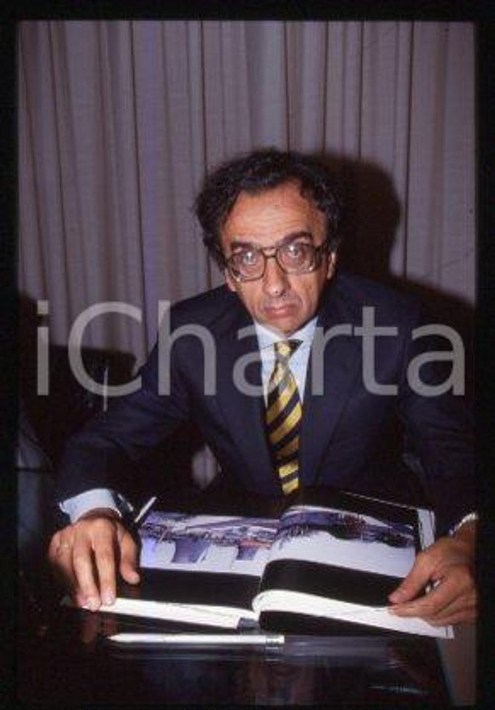 Alberto CLO' - ITALY Portrait of an economist 1995 ca * 35 mm vintage slide 11