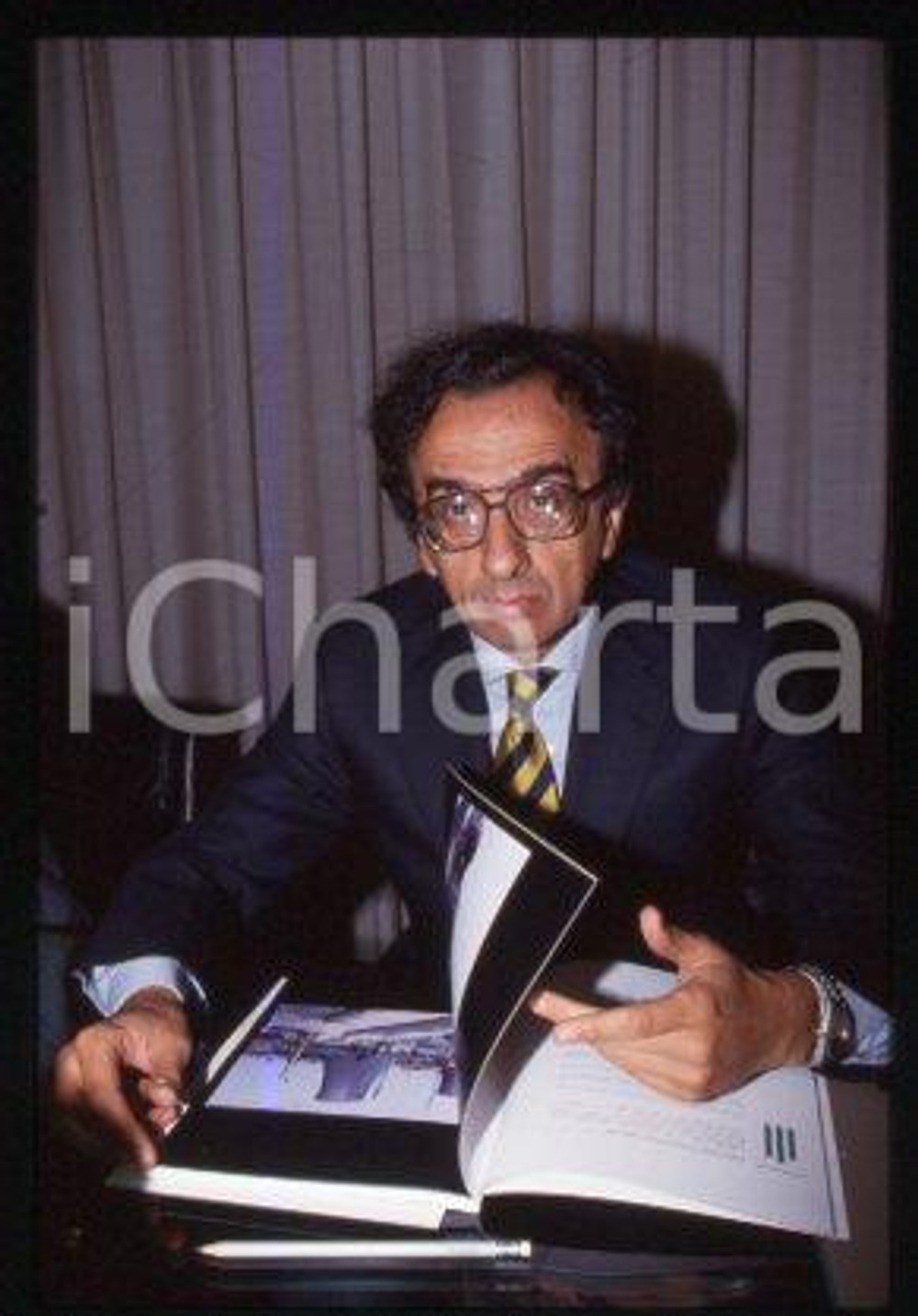 Alberto CLO' - ITALY Portrait of an economist 1995 ca * 35 mm vintage slide 12