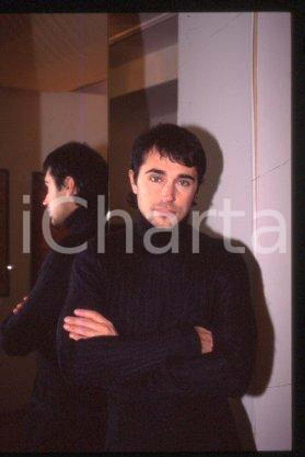Giovanni SCIALPI - MUSIC Italian singer Portrait 1990 ca * 35 mm vintage slide 3