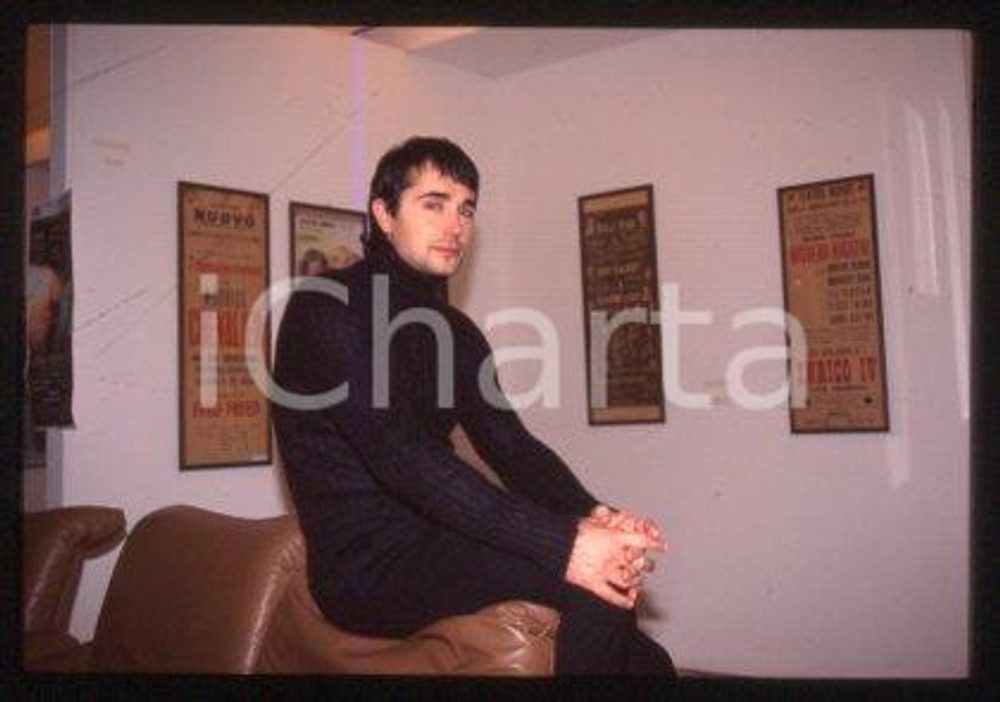Giovanni SCIALPI - MUSIC Italian singer Portrait 1990 ca * 35 mm vintage slide 4