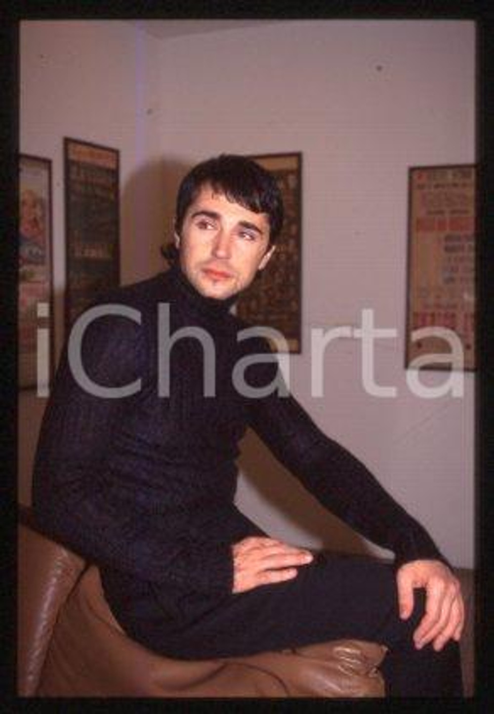 Giovanni SCIALPI - MUSIC Italian singer Portrait 1990 ca * 35 mm vintage slide 5