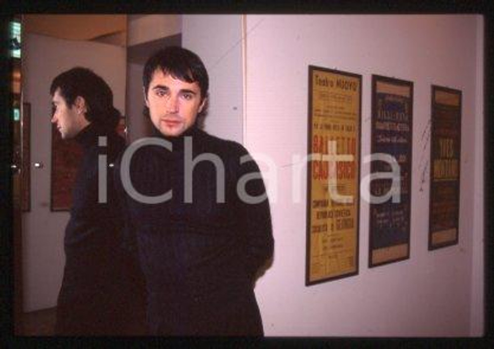 Giovanni SCIALPI - MUSIC Italian singer Portrait 1990 ca * 35 mm vintage slide 7