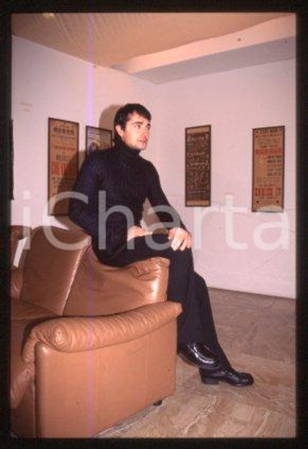 Giovanni SCIALPI - MUSIC Italian singer Portrait 1990 ca * 35 mm vintage slide 9