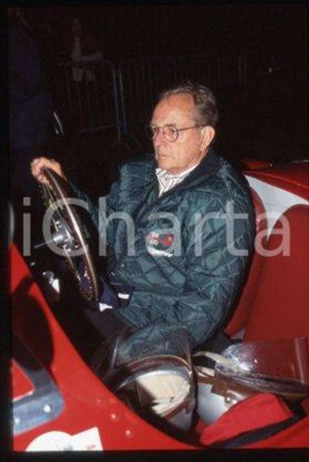 Phil HILL - MILAN American F1 World Champion 1996 ca * 35 mm vintage slide 3