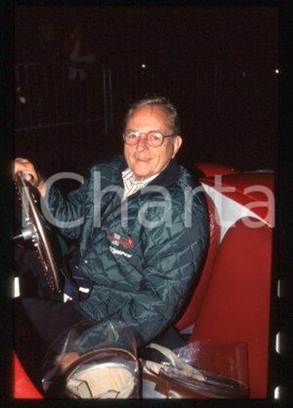 Phil HILL - MILAN American F1 World Champion 1996 ca * 35 mm vintage slide 4