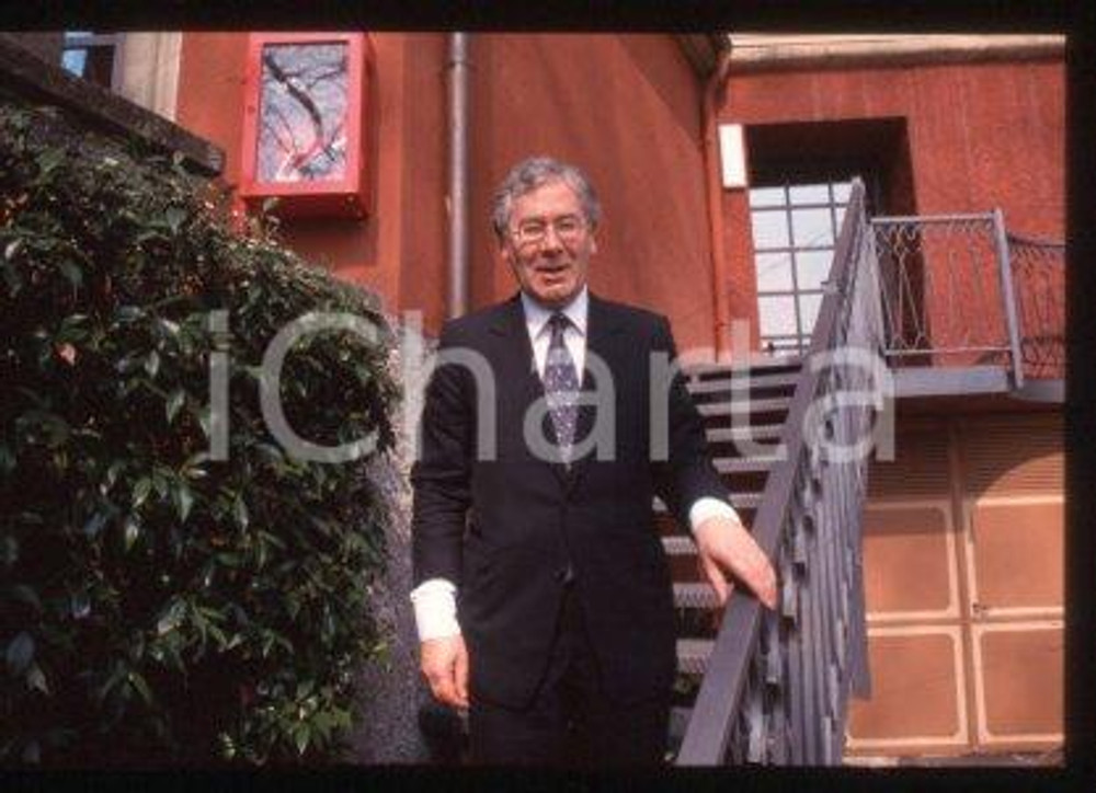 Mervyn KING MILAN Economist of THE BANK OF ENGLAND 1990 ca *35mm vintage slide 6
