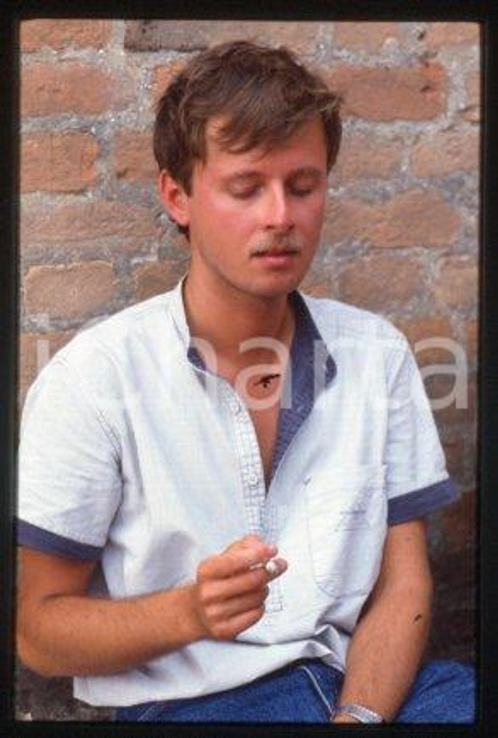 Piotr ŁYSAK - CINEMA Polish film actor businessman 1983 ca *35mm vintage slide 1