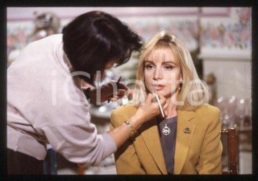 Viviana ANTONINI - ITALY TV Presenter & showgirl 1992 ca * 35 mm vintage slide 1