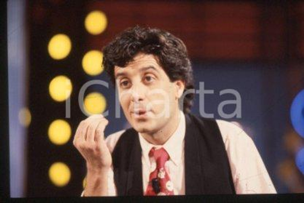 Leonardo PETRILLO - TV SHOW an Italian actor 1992 ca * 35 mm vintage slide 2