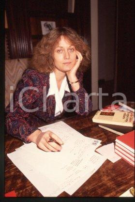 Noelle CHATELET - LITERATURE Portrait of writer 1989 ca * 35 mm vintage slide 30