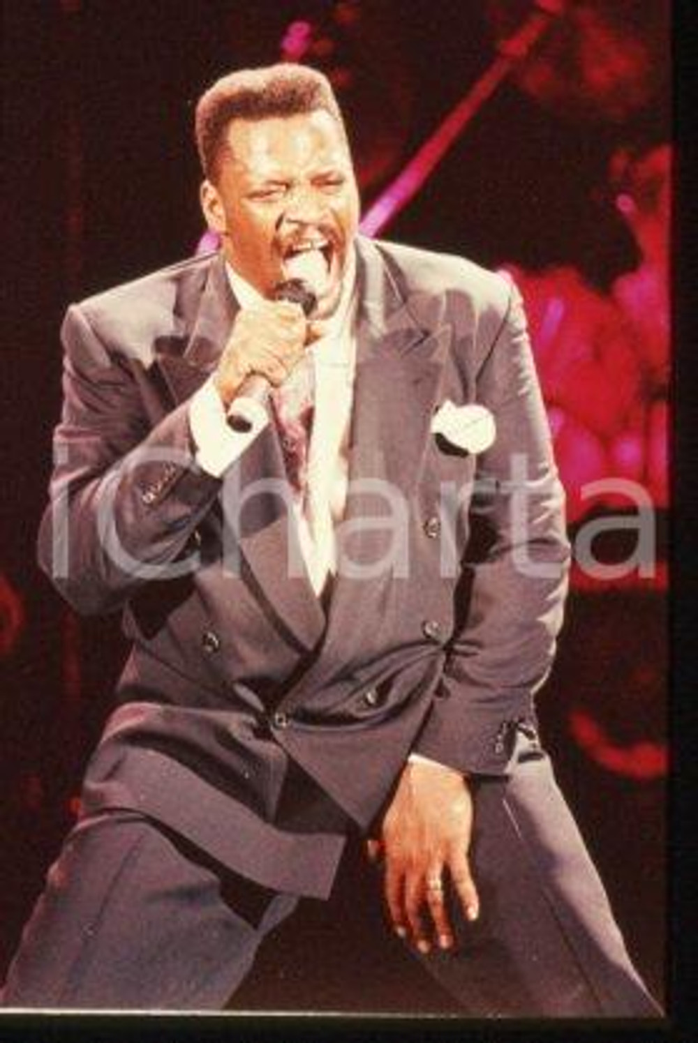 Alexander O'NEAL MUSIC American singer-songwriter 1988 ca * 35mm vintage slide 2