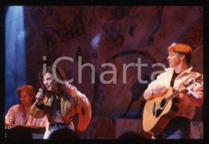 ONE 2 MANY - MILAN Norwegian-Swedish band on a stage 1989 *35mm vintage slide 16