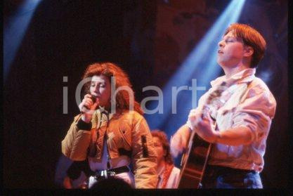 ONE 2 MANY - MILAN Norwegian-Swedish band on a stage 1989 * 35mm vintage slide 4