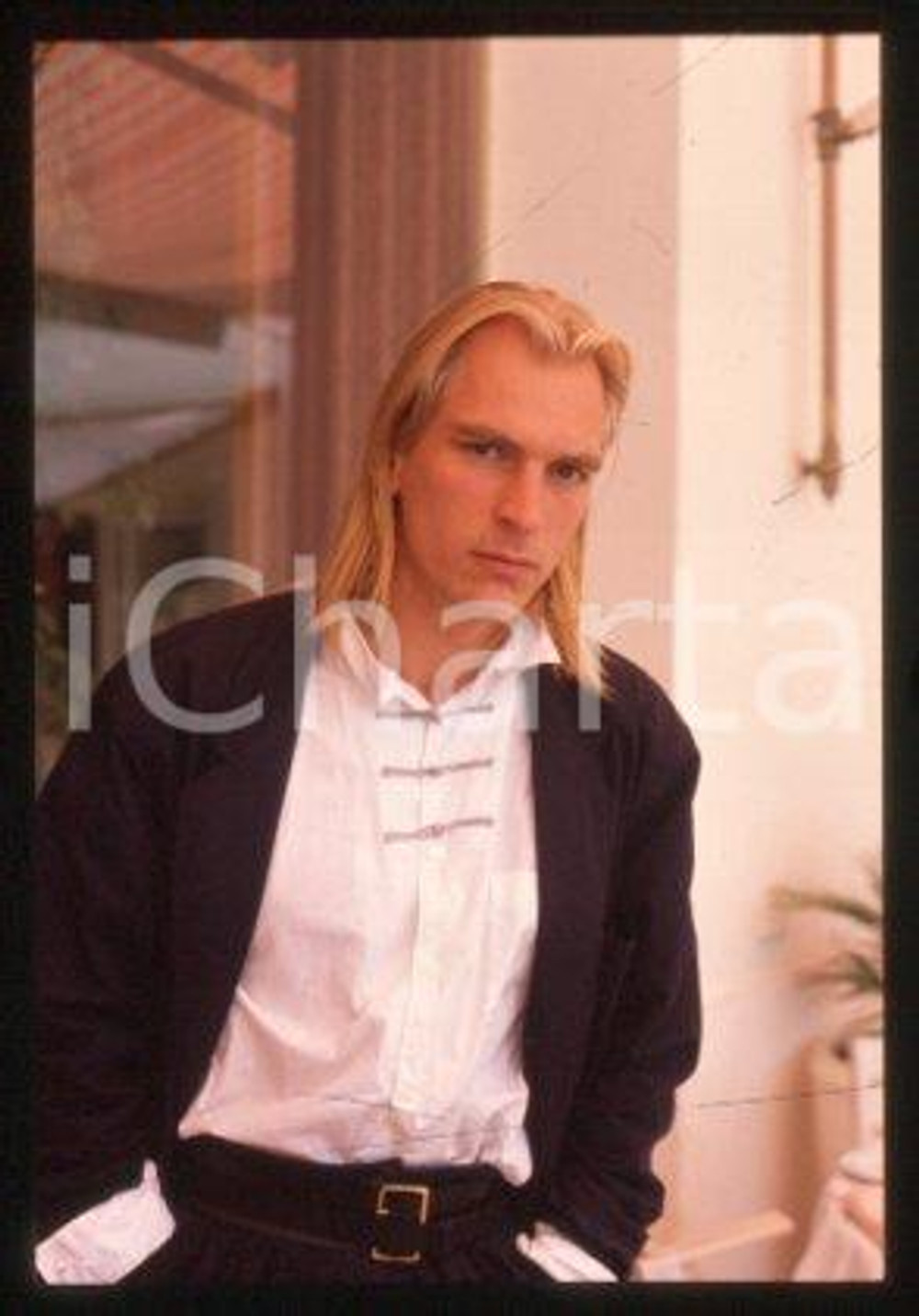 Julian SANDS CANNES Film Festival Portrait of actor 1990 * 35mm vintage slide 23