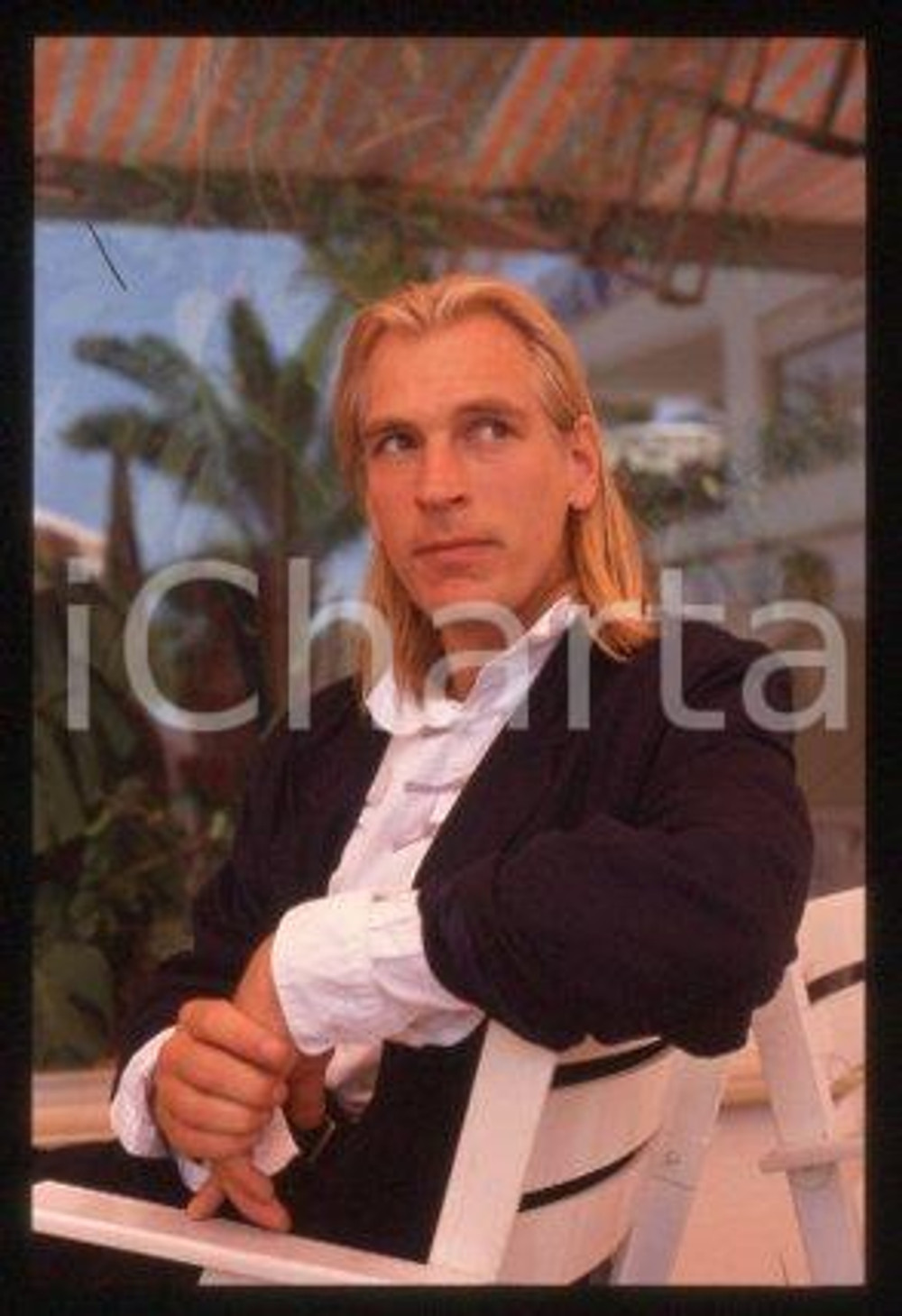Julian SANDS CANNES Film Festival Portrait of actor 1990 * 35mm vintage slide 46