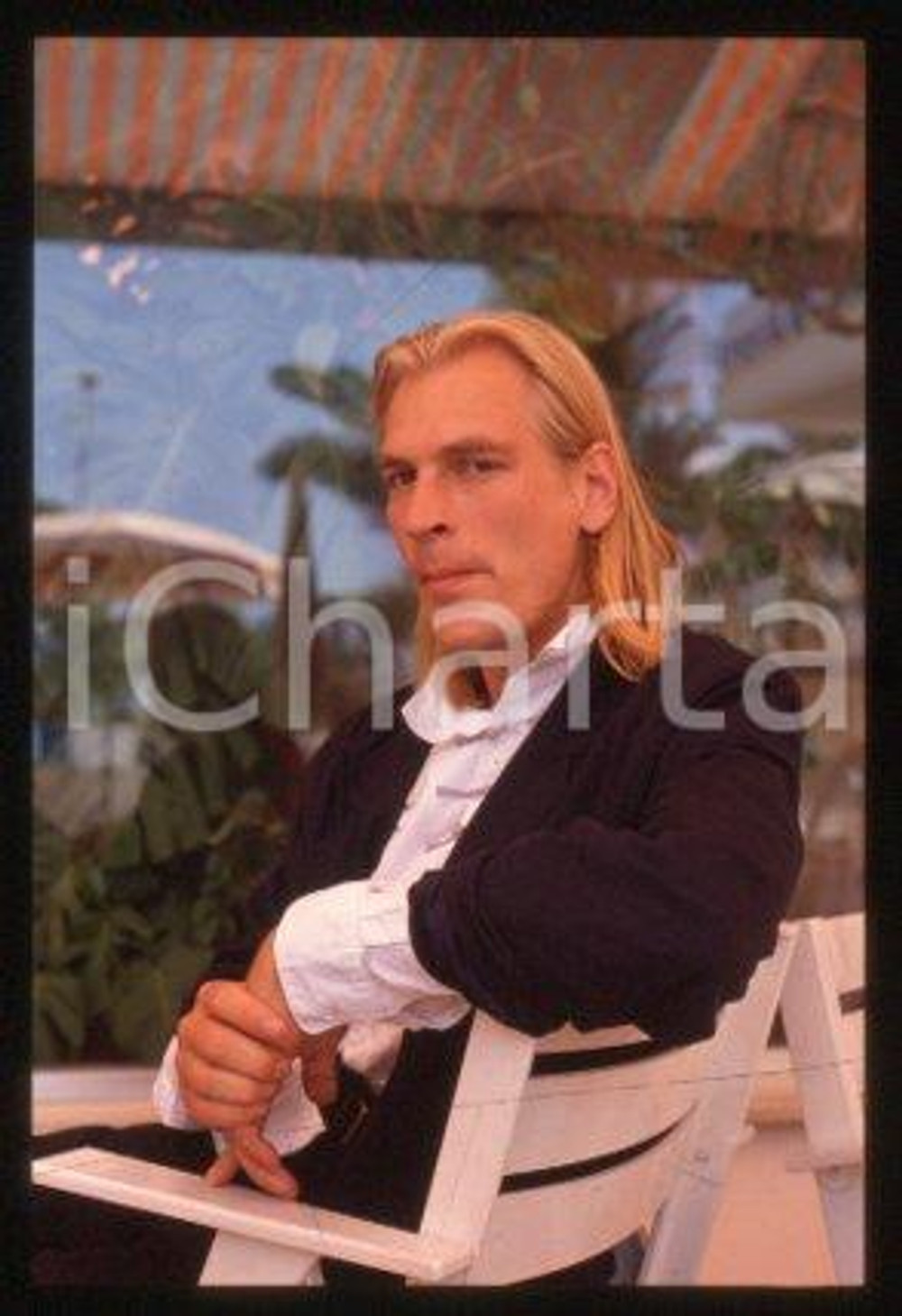 Julian SANDS CANNES Film Festival Portrait of actor 1990 * 35mm vintage slide 47