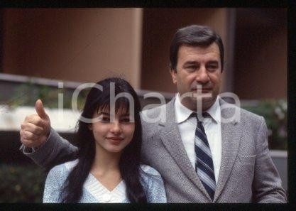 Antonella RUGGIERO & padre Pietro - MUSICA Cantante 1985 * 35mm vintage slide 36