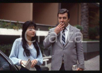 Antonella RUGGIERO & padre Pietro - MUSICA Cantante 1985 * 35mm vintage slide 37