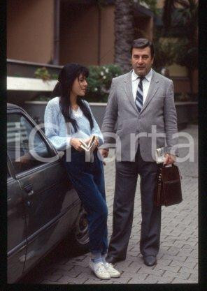 Antonella RUGGIERO & padre Pietro - MUSICA Cantante 1985 * 35mm vintage slide 31