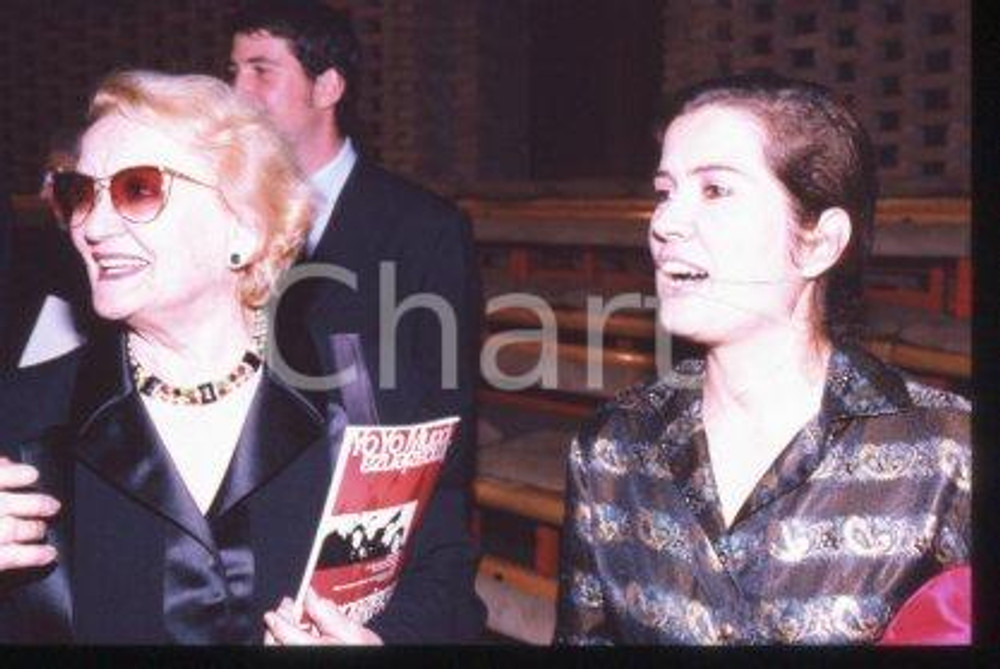 Flo SANDON'S & daughter Silvia - TV SHOW Portrait 1990 ca *35mm vintage slide 25