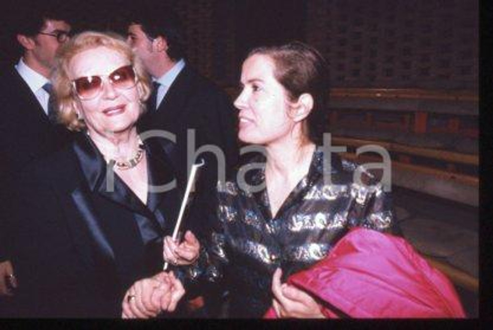 Flo SANDON'S & daughter Silvia - TV SHOW Portrait 1990 ca *35mm vintage slide 26