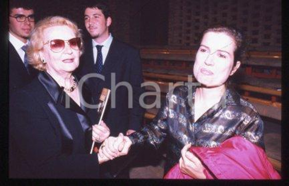 Flo SANDON'S & daughter Silvia - TV SHOW Portrait 1990 ca *35mm vintage slide 27